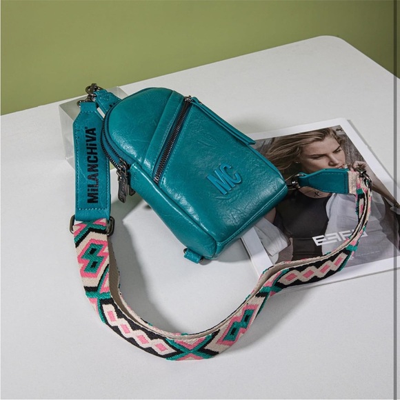 Teal sling bag - Picture 3 of 7